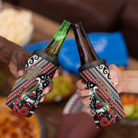 Personalised Maori Language Week 4 in 1 Can Cooler Tumbler Ake Ake Ake Tribal Patterns