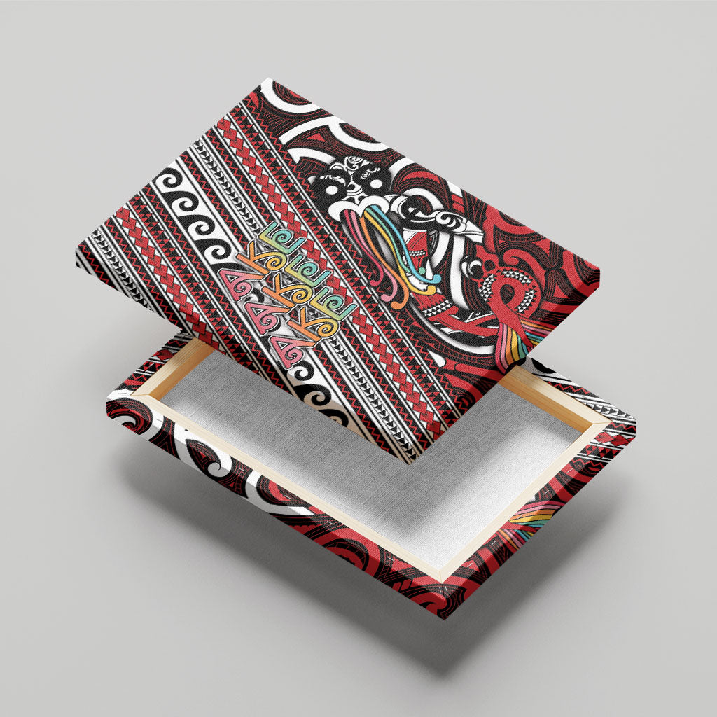 Maori Language Week Canvas Wall Art Ake Ake Ake Tribal Patterns