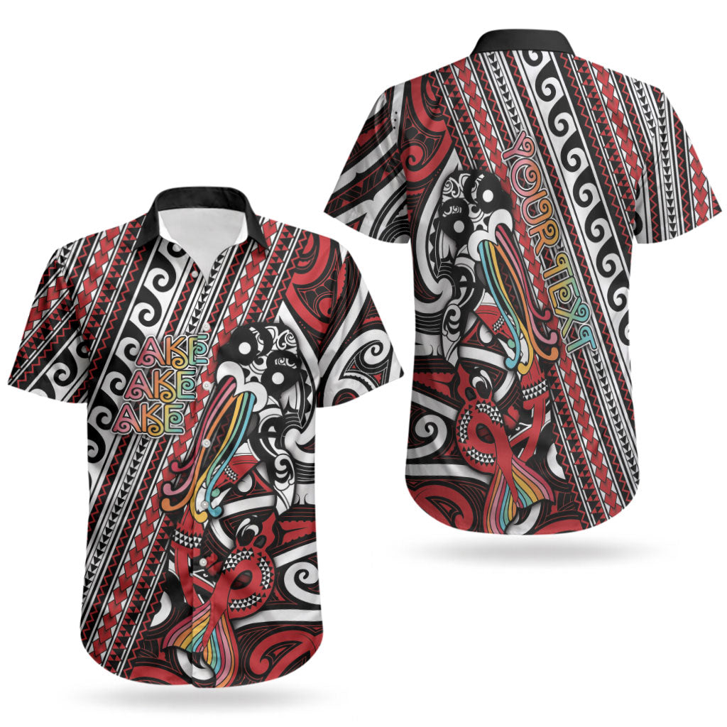 Personalised Maori Language Week Couples Matching Mermaid Dress and Hawaiian Shirt Ake Ake Ake Tribal Patterns