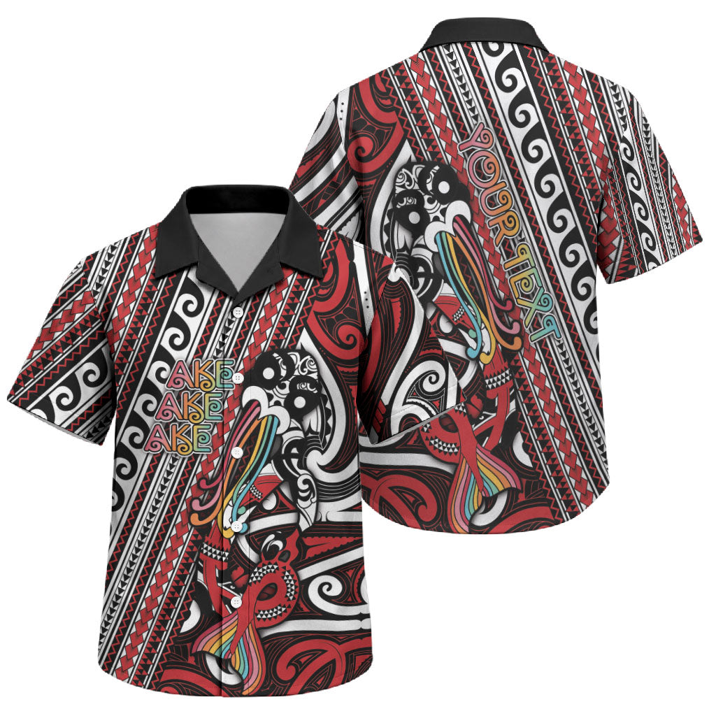Personalised Maori Language Week Family Matching Long Sleeve Bodycon Dress and Hawaiian Shirt Ake Ake Ake Tribal Patterns