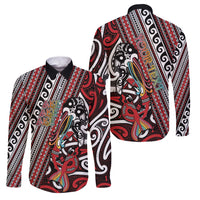 Personalised Maori Language Week Family Matching Short Sleeve Bodycon Dress and Hawaiian Shirt Ake Ake Ake Tribal Patterns