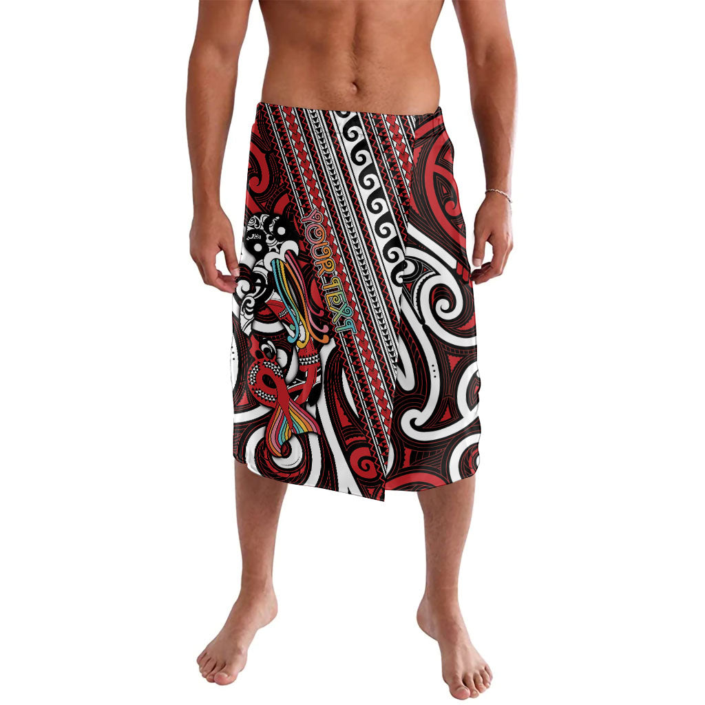Personalised Maori Language Week Lavalava Ake Ake Ake Tribal Patterns DT05 Red - Polynesian Pride