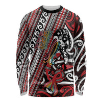 Personalised Maori Language Week Long Sleeve Shirt Ake Ake Ake Tribal Patterns