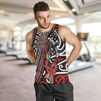 Personalised Maori Language Week Men Tank Top Ake Ake Ake Tribal Patterns