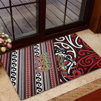 Maori Language Week Rubber Doormat Ake Ake Ake Tribal Patterns