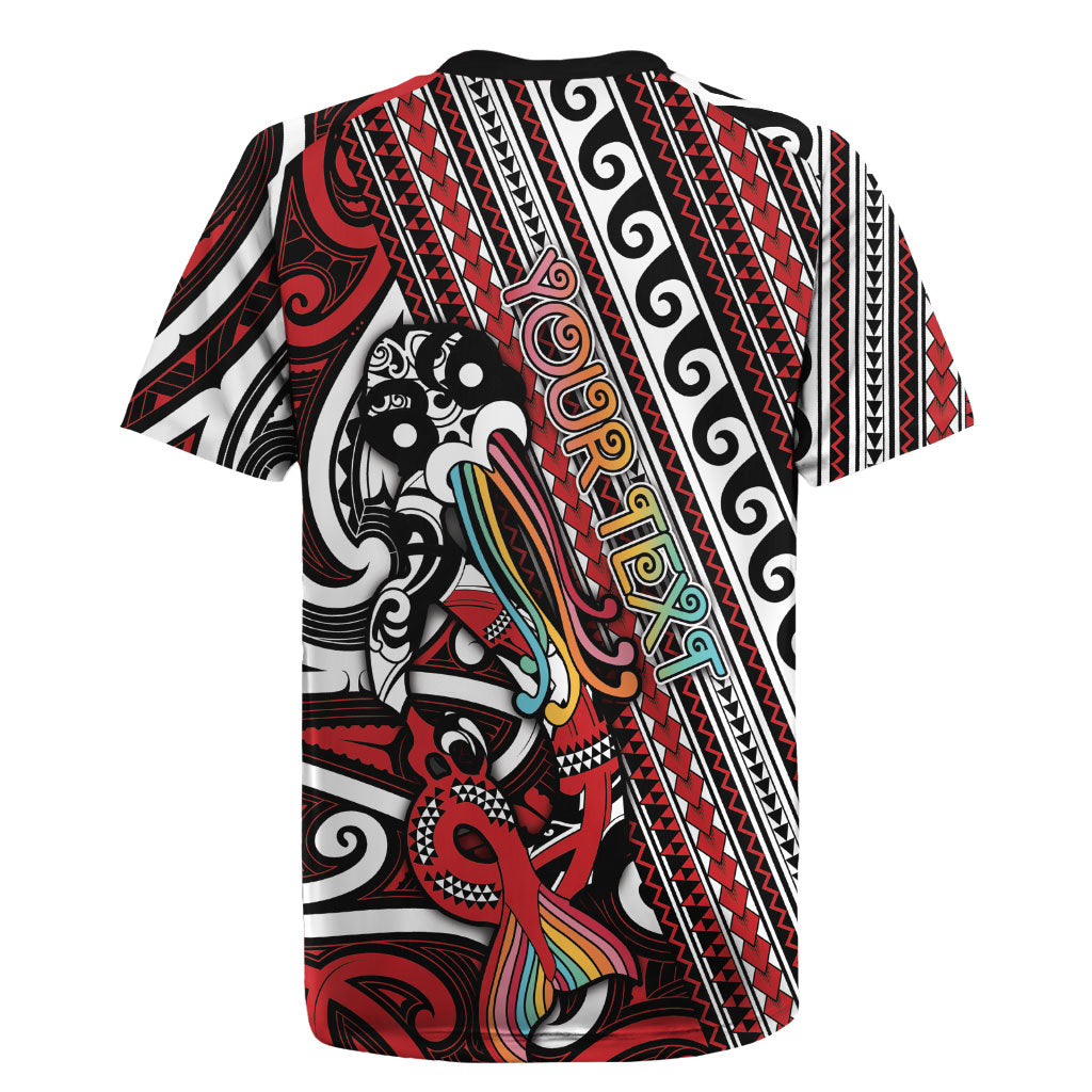 Personalised Maori Language Week Rugby Jersey Ake Ake Ake Tribal Patterns