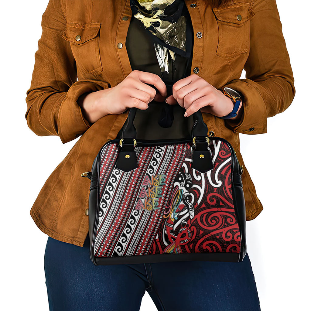 Maori Language Week Shoulder Handbag Ake Ake Ake Tribal Patterns