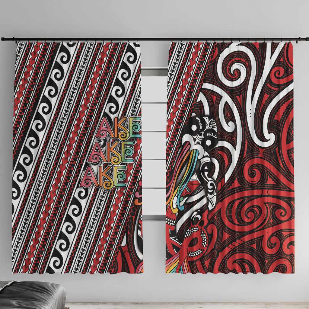 Maori Language Week Window Curtain Ake Ake Ake Tribal Patterns