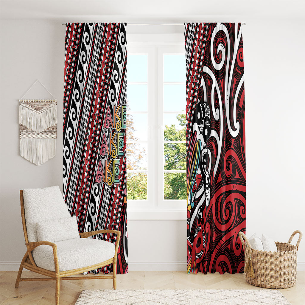 Maori Language Week Window Curtain Ake Ake Ake Tribal Patterns