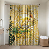Hawaii Banana Dolphin Bathroom Set Cute Cosplay Naiʻa Fish Tribal Patterns