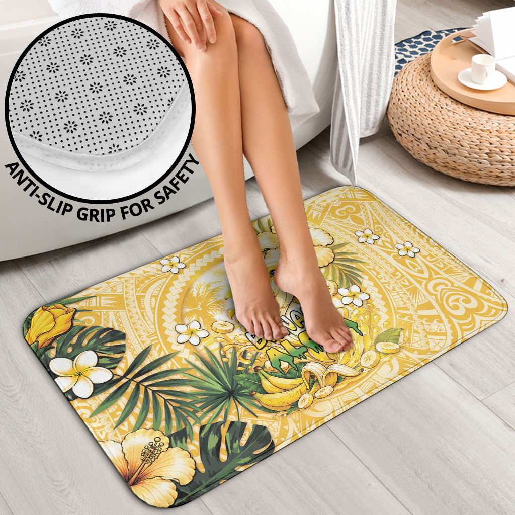 Hawaii Banana Dolphin Bathroom Set Cute Cosplay Naiʻa Fish Tribal Patterns