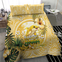 Hawaii Banana Dolphin Bedding Set Cute Cosplay Naiʻa Fish Tribal Patterns