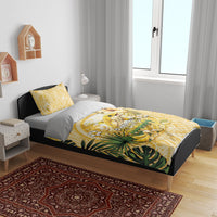 Hawaii Banana Dolphin Bedding Set Cute Cosplay Naiʻa Fish Tribal Patterns