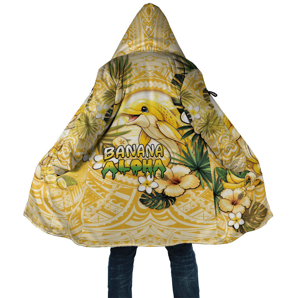 Hawaii Banana Dolphin Cloak Cute Cosplay Naiʻa Fish Tribal Patterns