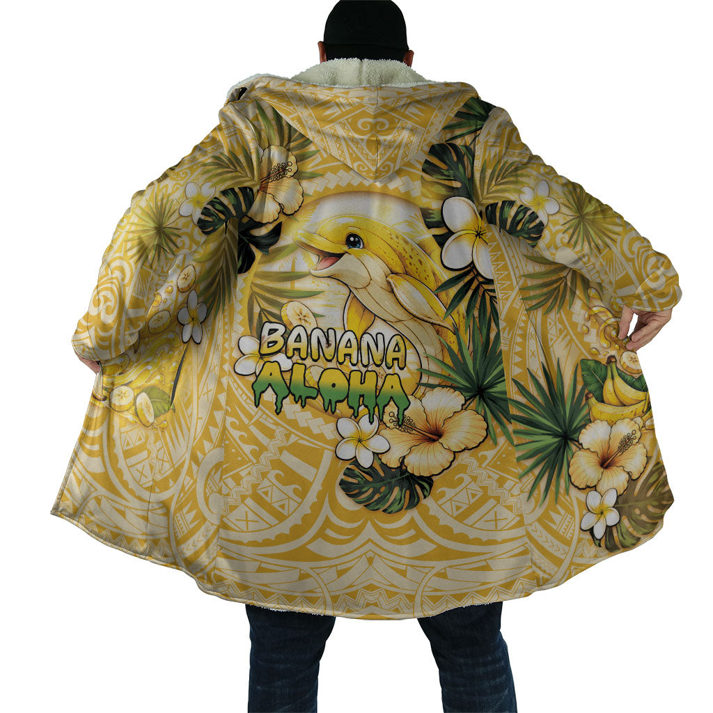 Hawaii Banana Dolphin Cloak Cute Cosplay Naiʻa Fish Tribal Patterns