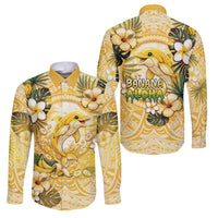 Hawaii Banana Dolphin Family Matching Short Sleeve Bodycon Dress and Hawaiian Shirt Cute Cosplay Naiʻa Fish Tribal Patterns