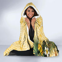 Hawaii Banana Dolphin Hooded Blanket Cute Cosplay Naiʻa Fish Tribal Patterns