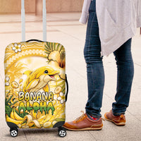 Hawaii Banana Dolphin Luggage Cover Cute Cosplay Naiʻa Fish Tribal Patterns