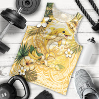 Hawaii Banana Dolphin Men Tank Top Cute Cosplay Naiʻa Fish Tribal Patterns