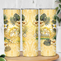Hawaii Banana Dolphin Skinny Tumbler Cute Cosplay Naiʻa Fish Tribal Patterns