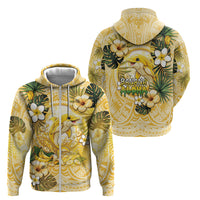 Hawaii Banana Dolphin Zip Hoodie Cute Cosplay Naiʻa Fish Tribal Patterns