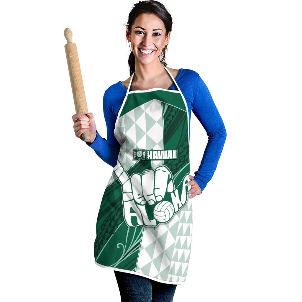 Hawaii Volleyball Apron Shaka Aloha Hand