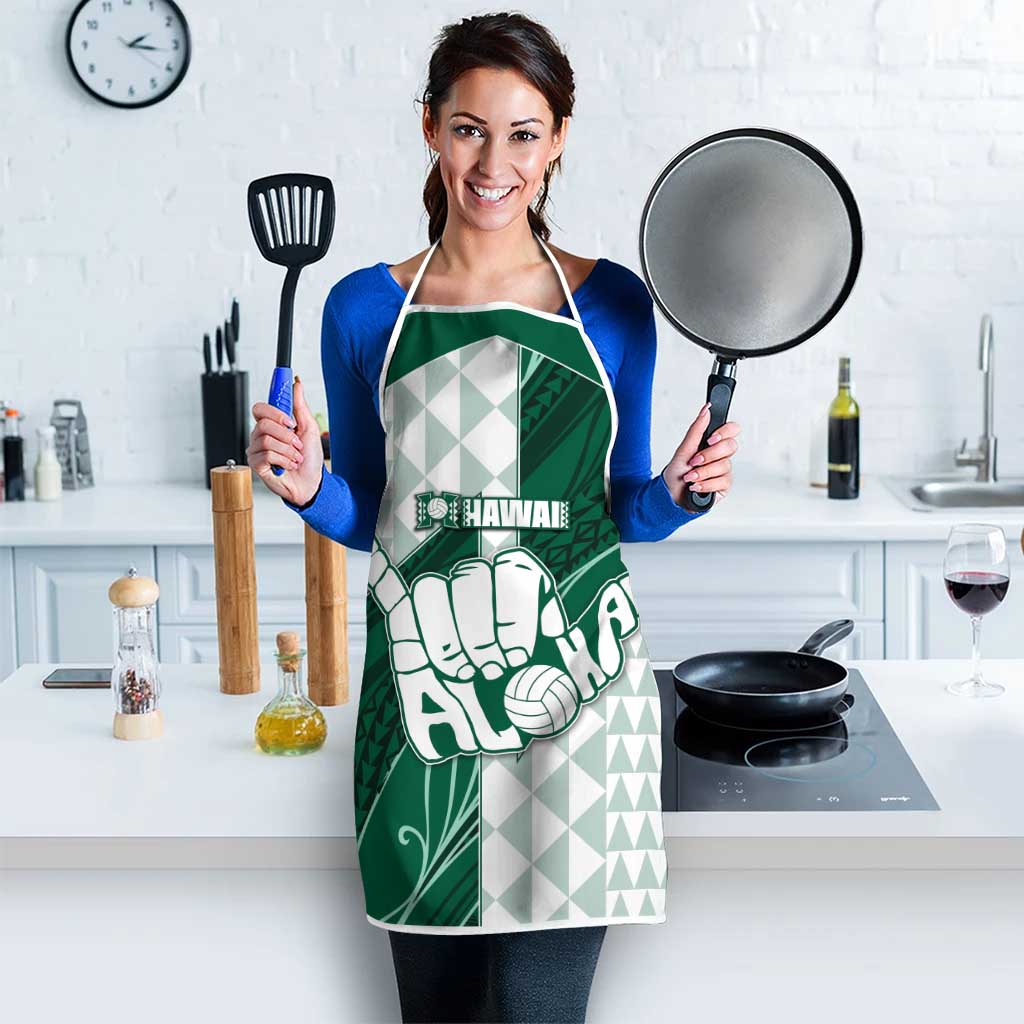 Hawaii Volleyball Apron Shaka Aloha Hand