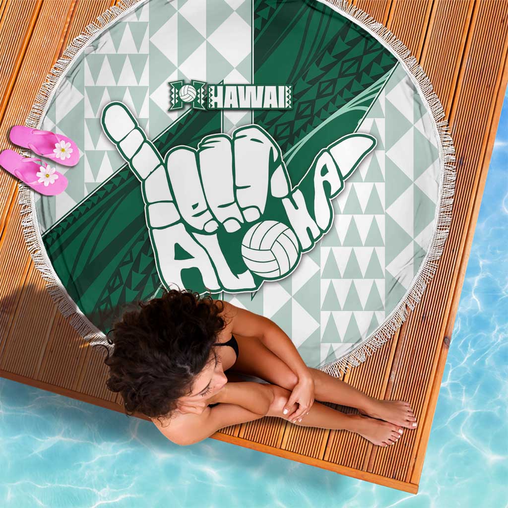 Hawaii Volleyball Beach Blanket Shaka Aloha Hand DT05 - Polynesian Pride