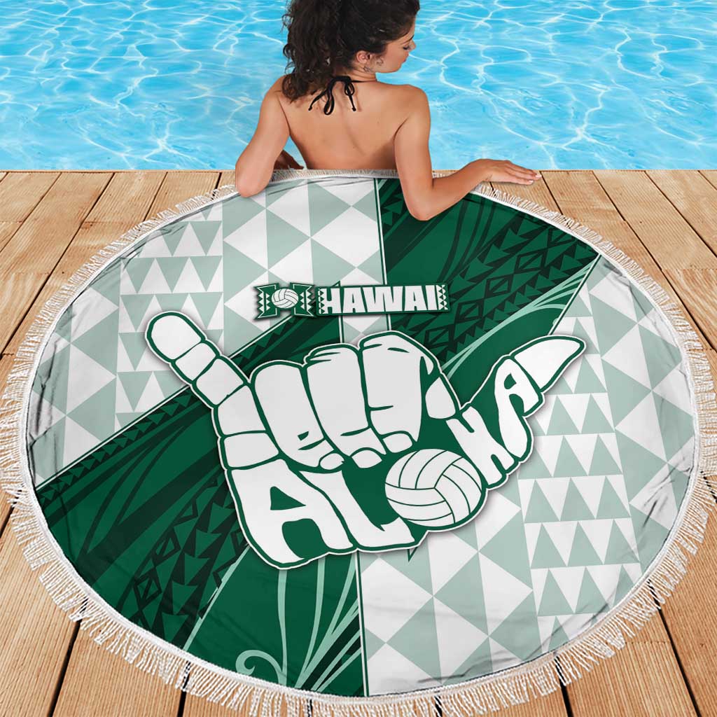 Hawaii Volleyball Beach Blanket Shaka Aloha Hand DT05 - Polynesian Pride