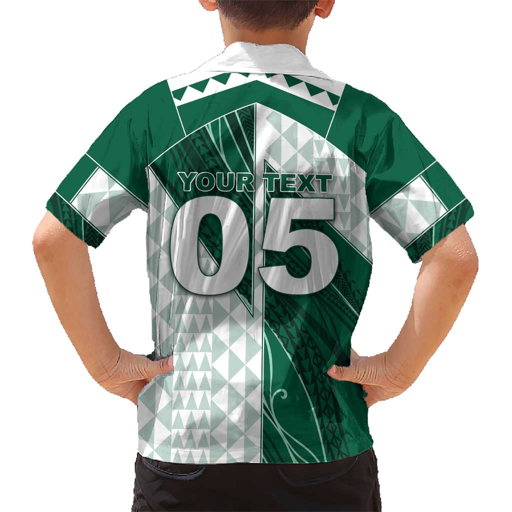 Custom Hawaii Volleyball Family Matching Off Shoulder Maxi Dress and Hawaiian Shirt Shaka Aloha Hand