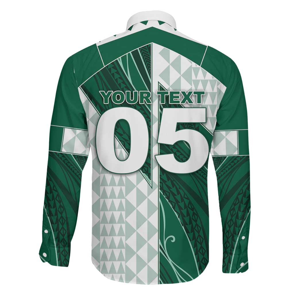 Custom Hawaii Volleyball Family Matching Off Shoulder Maxi Dress and Hawaiian Shirt Shaka Aloha Hand