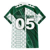 Custom Hawaii Volleyball Family Matching Off Shoulder Short Dress and Hawaiian Shirt Shaka Aloha Hand