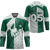 Custom Hawaii Volleyball Hockey Jersey Shaka Aloha Hand