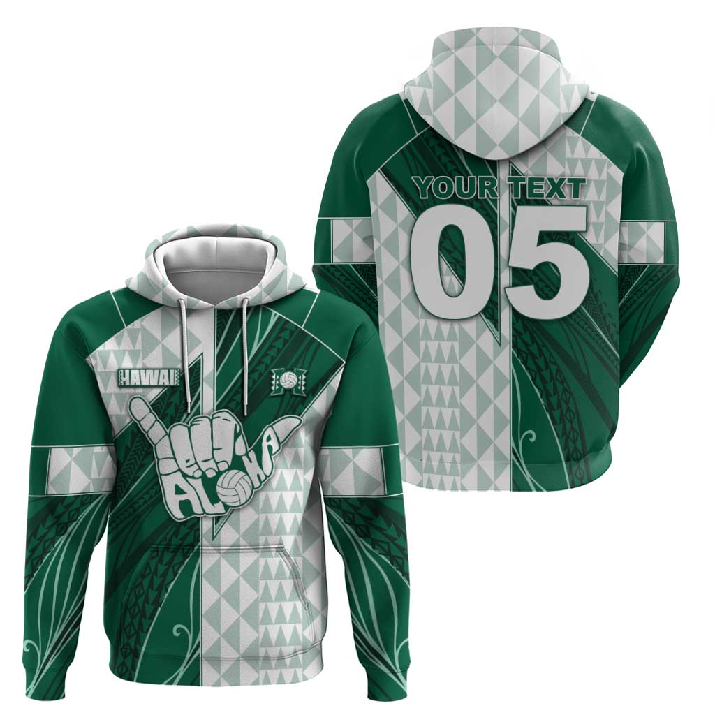 Custom Hawaii Volleyball Hoodie Shaka Aloha Hand DT05 - Polynesian Pride
