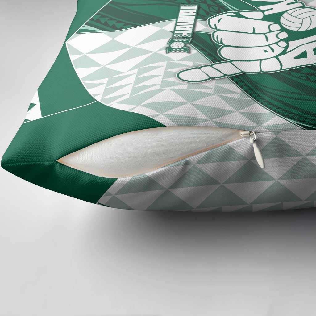 Hawaii Volleyball Pillow Cover Shaka Aloha Hand