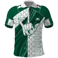 Custom Hawaii Volleyball Polo Shirt Shaka Aloha Hand