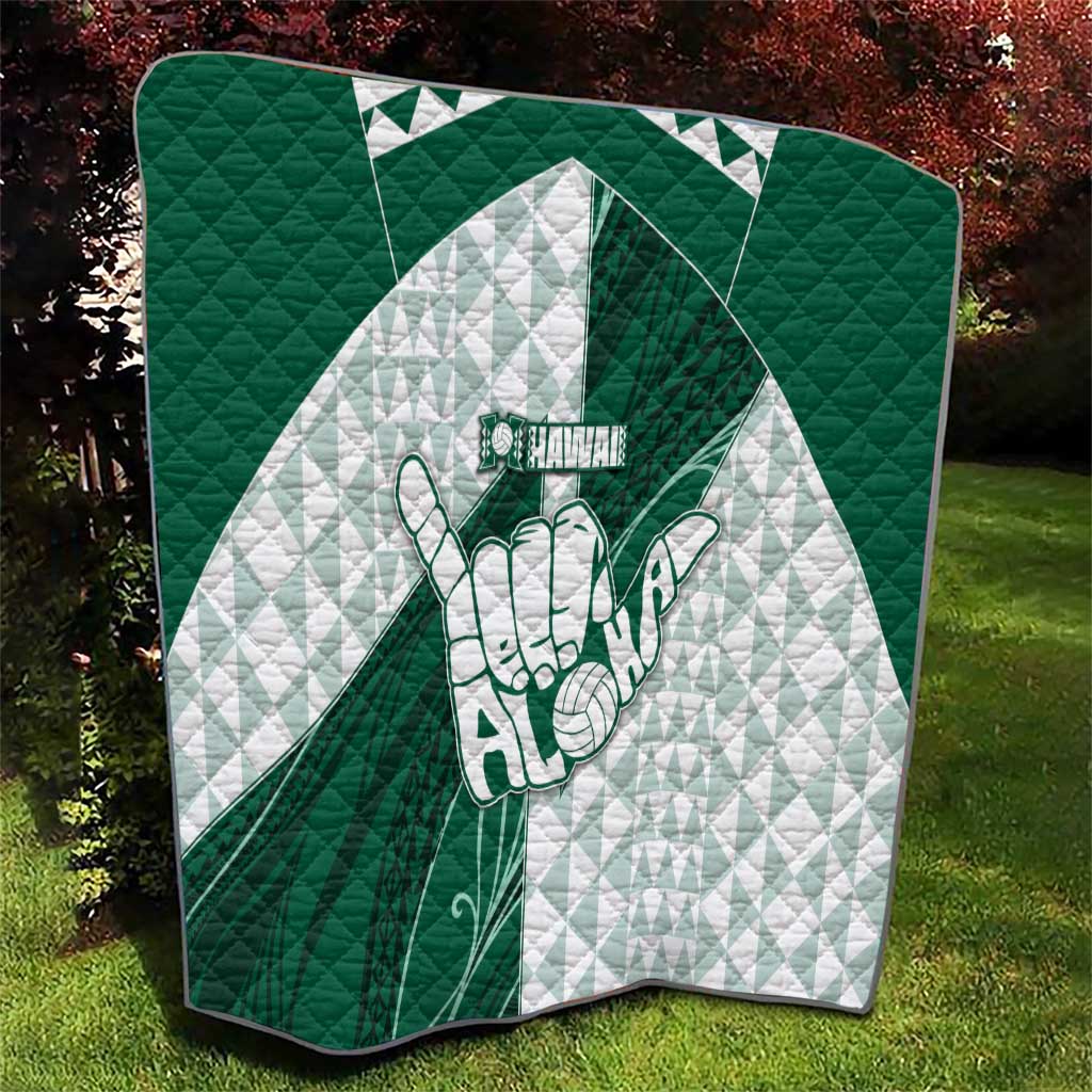Hawaii Volleyball Quilt Shaka Aloha Hand DT05 - Polynesian Pride