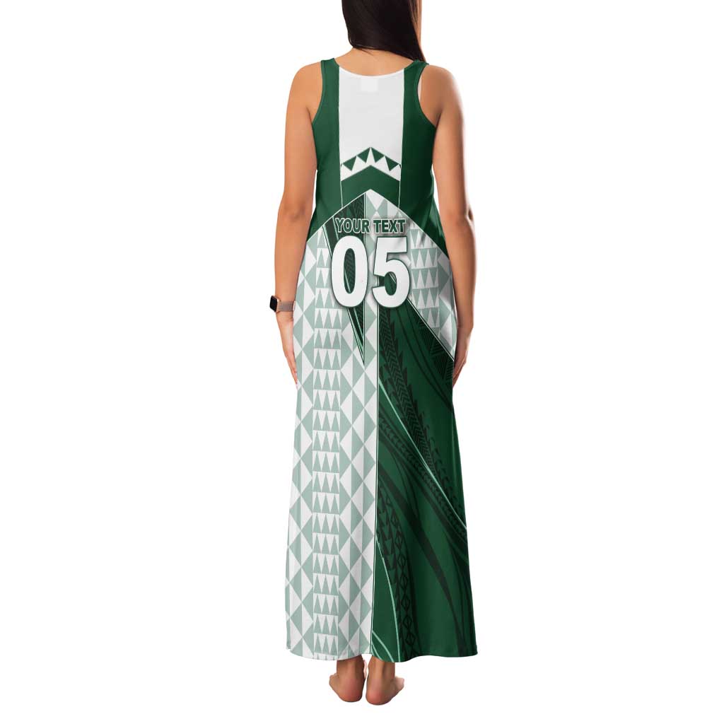 Custom Hawaii Volleyball Tank Maxi Dress Shaka Aloha Hand DT05 - Polynesian Pride