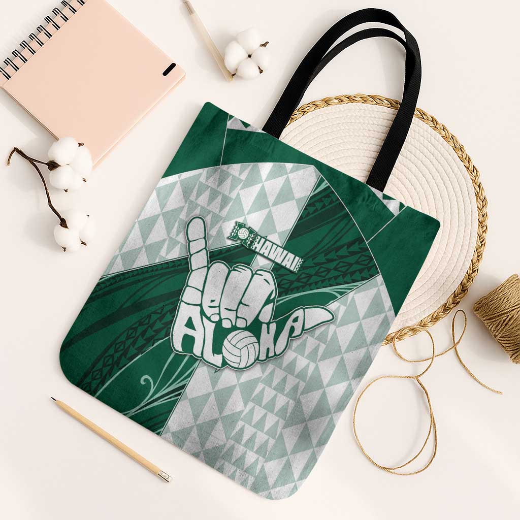 Hawaii Volleyball Tote Bag Shaka Aloha Hand