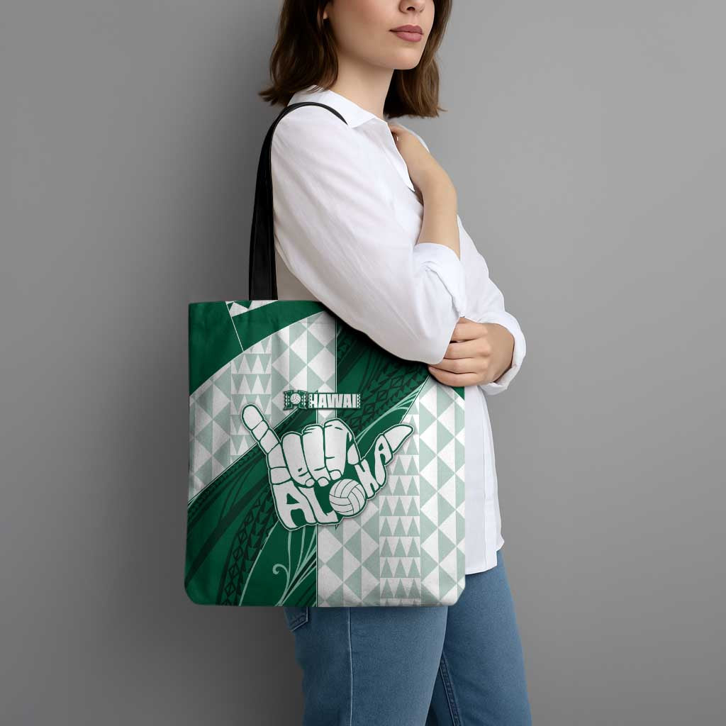 Hawaii Volleyball Tote Bag Shaka Aloha Hand