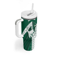Custom Hawaii Volleyball Tumbler With Handle Shaka Aloha Hand