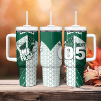 Custom Hawaii Volleyball Tumbler With Handle Shaka Aloha Hand