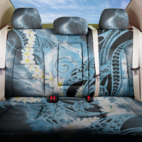 Piko Hawaiian Back Car Seat Cover Blue Galaxy Spiral Plumeria Tribal Patterns
