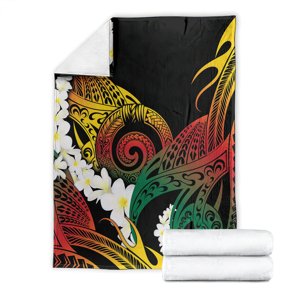 Piko Hawaiian Blanket Gradient Spiral Plumeria Tribal Patterns