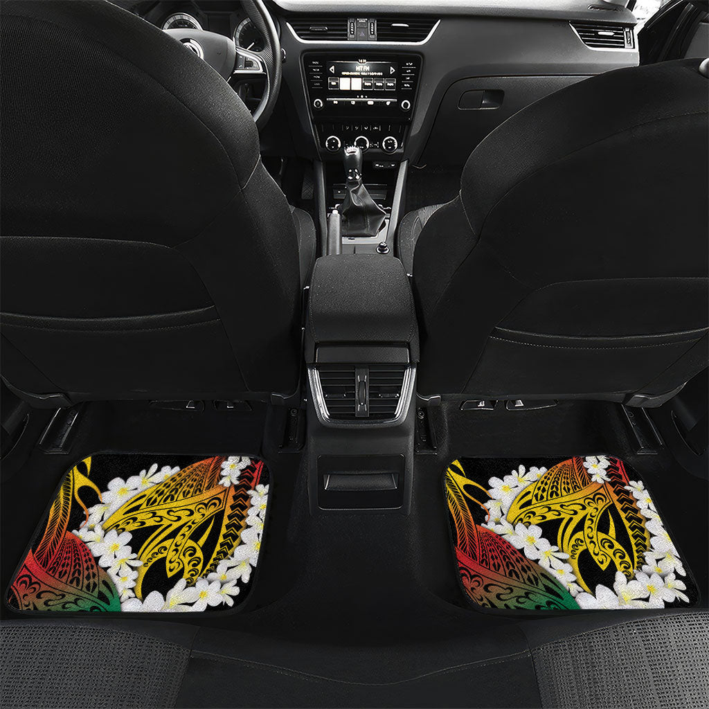 Piko Hawaiian Car Mats Gradient Spiral Plumeria Tribal Patterns