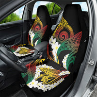 Piko Hawaiian Car Seat Cover Gradient Spiral Plumeria Tribal Patterns