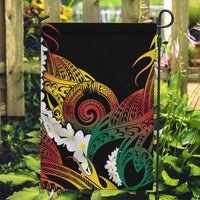 Piko Hawaiian Garden Flag Gradient Spiral Plumeria Tribal Patterns