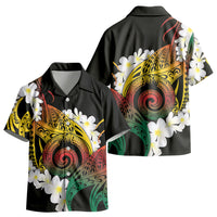 Piko Hawaiian Kid Hawaiian Shirt Gradient Spiral Plumeria Tribal Patterns