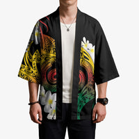 Piko Hawaiian Kimono Gradient Spiral Plumeria Tribal Patterns