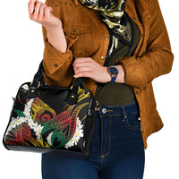 Piko Hawaiian Shoulder Handbag Gradient Spiral Plumeria Tribal Patterns
